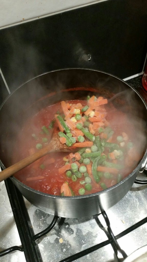 Add vegetables to the sauce 576x1024
